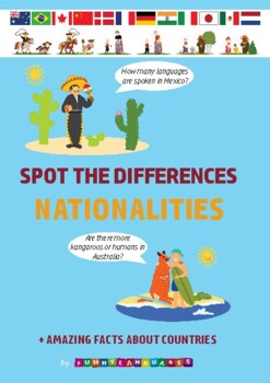 Preview of Spot the differences. Nationalities