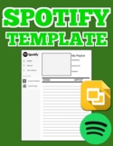 Spotify Song Album Template (Editable on Google Slides)