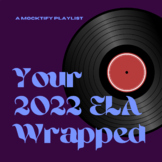 Spotify-inspired Year End 2022 Wrapped ELA Reflection Acti