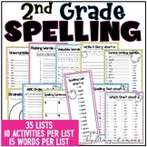 2nd Grade Spelling Word Lists, Worksheets, Spelling Printa