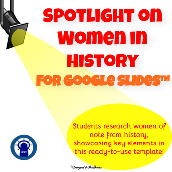 Preview of Spotlight on Women in History Graphic Organizer Infographic for Google Slides™