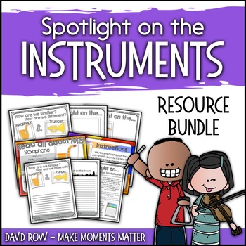Preview of Spotlight on the Instruments - Activity and Resource BUNDLE!