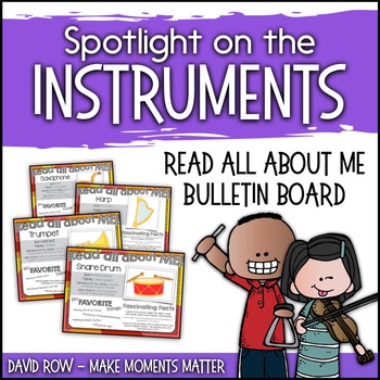 Preview of Spotlight on the Instruments - "Read All About Me" Poster Set