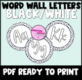 Spotted Word Wall- Black and White