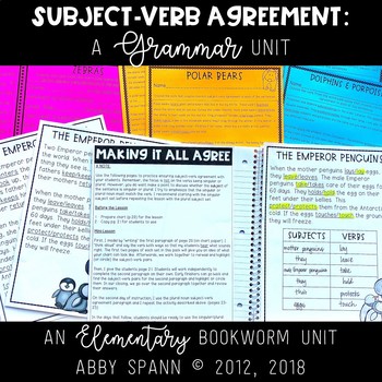 Preview of Subject Verb Agreement: A Grammar Unit