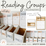 Spotty Boho Reading Groups Organizers | Editable Neutral G