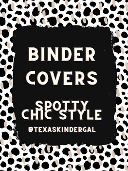 Preview of Spotty Chic: Binder Covers