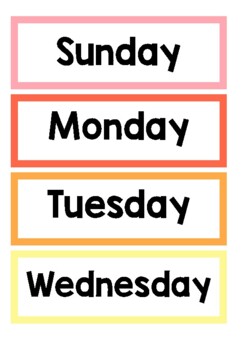 Spotty Days of the Week and Months of the Year Posters by Smile with ...