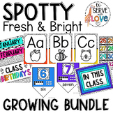 Spotty Fresh & Bright Decor Set | Growing Bundle | Elementary