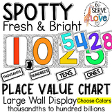 Spotty Fresh & Bright | Place Value Chart Wall Display (op