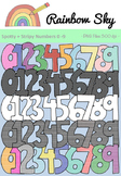 Spotty n Stripy Numbers 0 - 9 Clipart - Set for Teachers