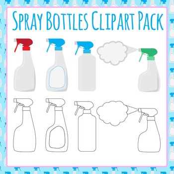cleaning bottle clip art