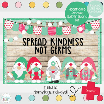 Preview of Spread Kindness, Not Germs - School Nurse Bulletin Board Kit