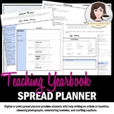 Spread Planner for Yearbook or Journalism