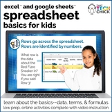 Spreadsheet Basics for Kids - Excel™ and Google Sheets™