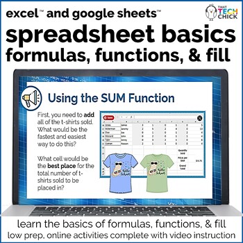 Online Microsoft Excel for Beginners: Basics, Functions & Formulas