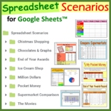 Spreadsheet Scenarios and Activities Bundle for Google Sheets ™