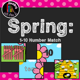 Spring 1-10 Number Match Game
