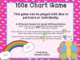 Spring 100s chart game Differentiated 3 levels