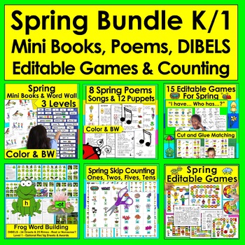 Spring Activities Value Bundle for Literacy and Spring Math