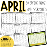 Spring 2 Digit Addition and Subtraction Worksheets | April