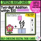 Spring 2 Digit Addition with and without regrouping BOOM™ 