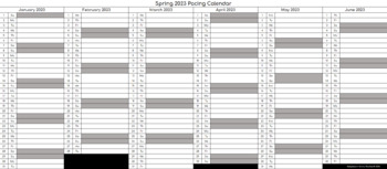 Spring 2023 Semester Pacing Calendar EDITABLE & PRINTABLE | TPT