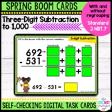 Spring 3-Digit Subtraction With and Without Regrouping BOO