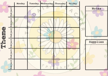 Preview of Spring 6 Lesson Planner