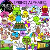 Spring A-Z Clipart {Spring Alphabet Clipart}
