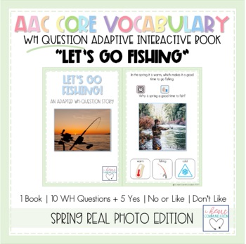 AAC Core Vocabulary Activities, WH-Question Interactive Book