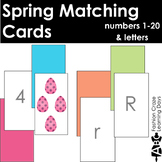 Spring ABC Matching Cards and 1-20 Matching Cards