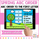 Spring ABC Order: Alphabetize to the First Letter Boom Cards
