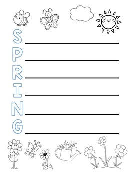 Spring Acrostic Poem by Fun in fourthandfifth | TPT
