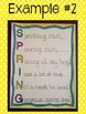Spring Acrostic Poem Template {FREE!} by TheHappyTeacher | TpT