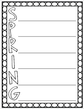 Preview of Spring Acrostic Poem Template {FREE!}