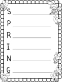 Spring Acrostic Poem Template and Lesson Plan