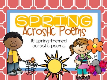 Spring Acrostic Poems by Kandid in Kindergarten | TPT