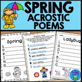 Spring Acrostic Poems | Spring Writing Activity | Spring B