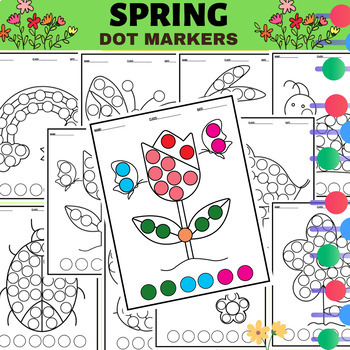 Preview of Spring Activities Bingo Daubers Dot Markers,For Speech Therapy