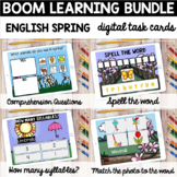 BUNDLE Boom Cards: Spring Activities (English) DISTANCE LEARNING