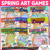 Spring Art Projects, Roll a Dice Games, Worksheets, Art Su