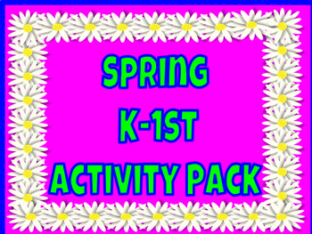 Preview of Spring Activities Bundle  Kindergarten - 1st Grade - Digital Distance Learning