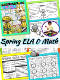Spring Activities ELA and Math Printables | Spring Break P