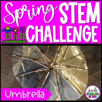 Preview of Spring Activities | March April May Umbrella STEM Challenge | Compound Machine