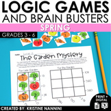 Spring Math Logic Puzzles Brain Teasers | Early Finishers 