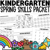 Spring Activities Math and Literacy Packet Kindergarten CV