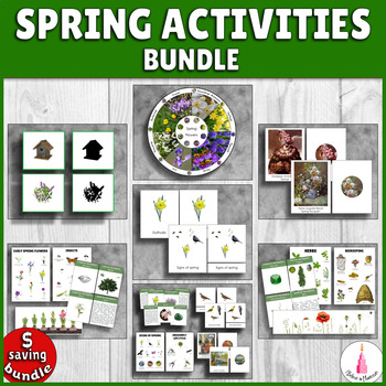 Preview of Spring Activities Montessori Bundle