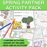 Spring Activities - Partner Pack - Print-and-Go - Grade 3 and 4