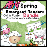 Spring Activities Positional Word Emergent Reader Bundle (